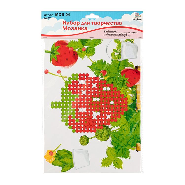 Набор для творчества «Мозаика. Домик», 20,5x29 см, Hobbius — картинка 3