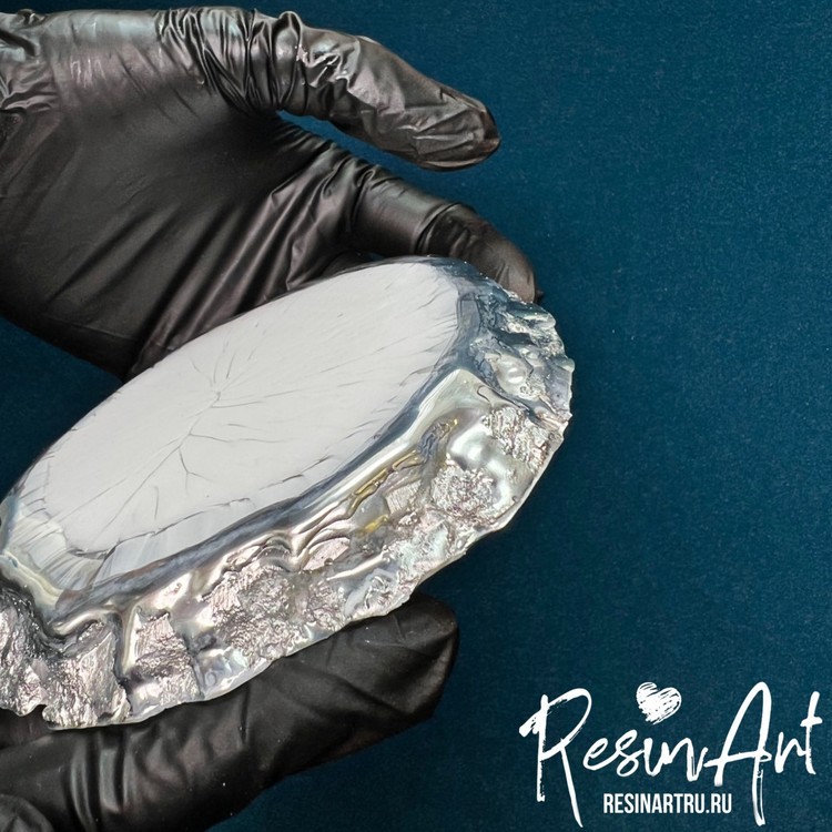 Жидкая поталь 40 мл - Жидкий хром, ResinArt — картинка 4