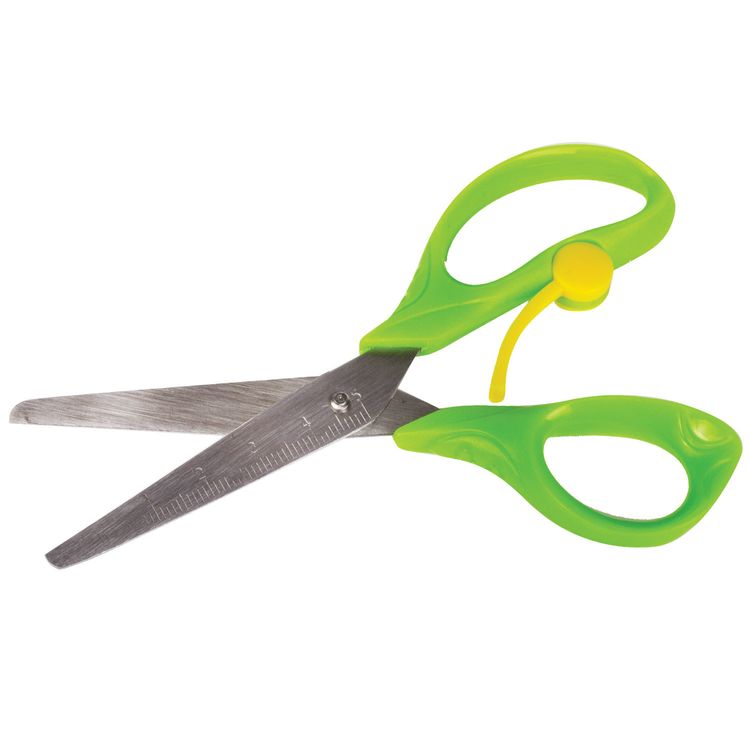 Ножницы 130 мм, с усилителем, с линейкой, ПИФАГОР — картинка 3