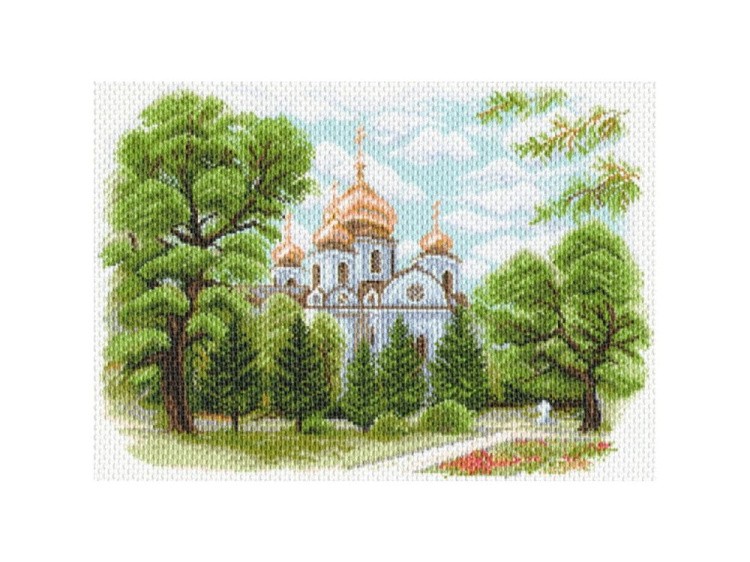 Рисунок на канве «Собор Александра Невского в Краснодаре»