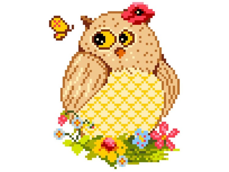 Набор для вышивания «Совушка на поляне» — картинка 2