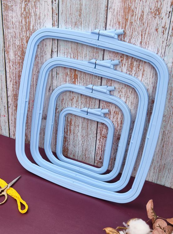 Пяльцы пластиковые прямоугольные с винтом №4, 25х28 см, Nurge — картинка 6