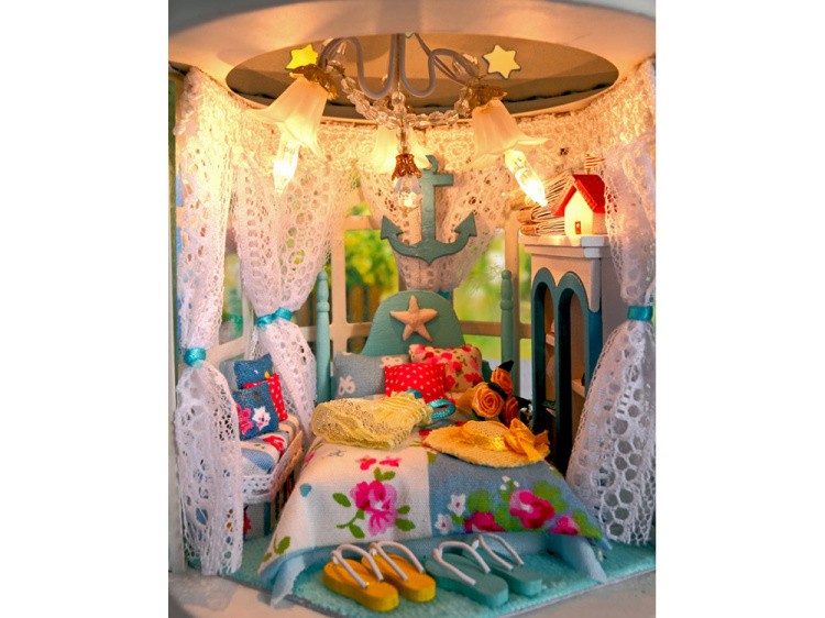 Набор для создания миниатюры (румбокс) «Фонарик Сны о море» — картинка 5