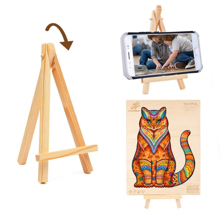 Деревянные пазлы «Сидящий Кот M», Woodbests — картинка 8