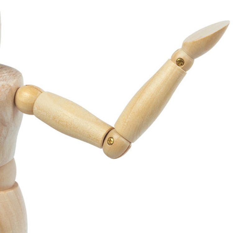 Манекен человека художественный женский, дерево, высота 51 см, BRAUBERG ART CLASSIC — картинка 4