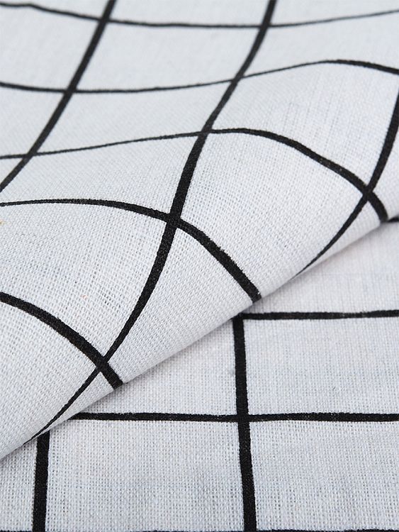 Ткань лен Клетка, 140 г/м², 30% лен, 70% хлопок, 3 м, ширина 150 см, TBY — картинка 3