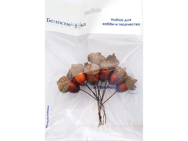 Желуди с проволокой (светло-коричневые) — картинка 2