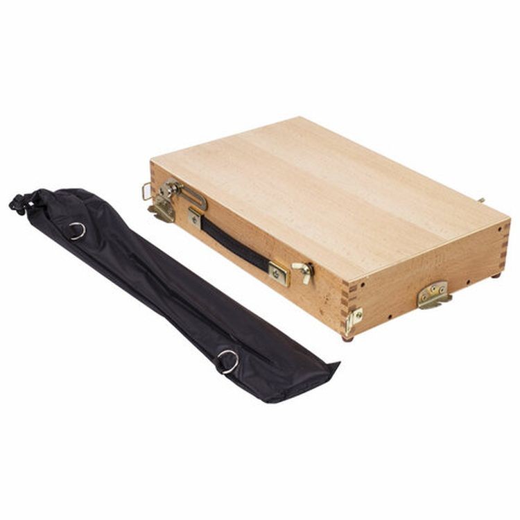 Этюдник BRAUBERG ART CLASSIC, бук, 40х25х7,5 см, высота холста 70 см, ножки метал 90 см, ремень — картинка 5