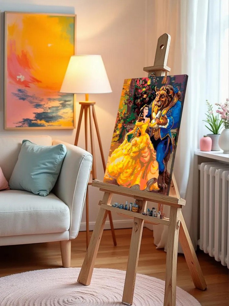 Картина по номерам «Красавица и чудовище» — картинка 10