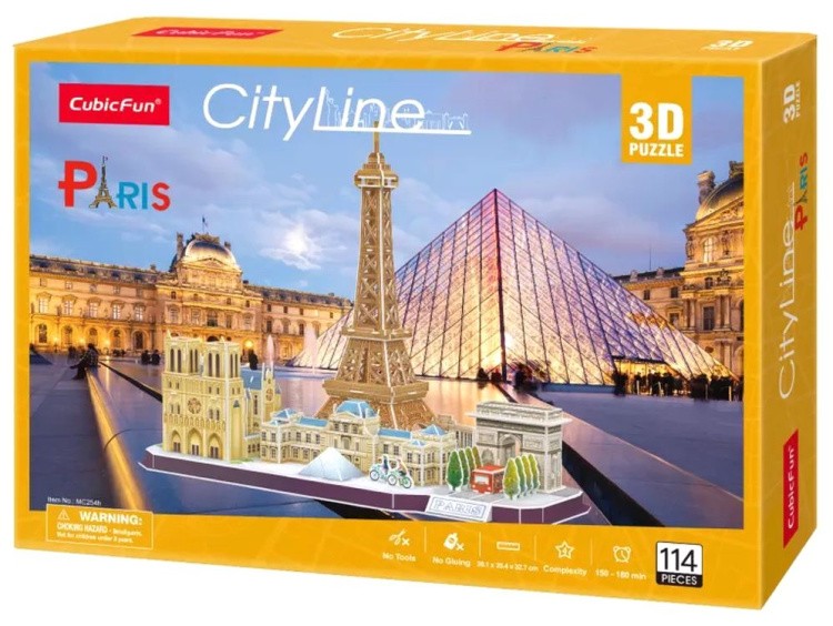 3D пазл CubicFun «CityLine. Париж» — картинка 5