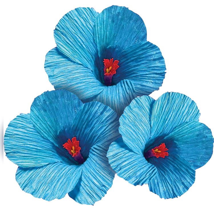 Бумага гофрированная (креповая), 110 г/м2, голубая, 50х250 см, ОСТРОВ СОКРОВИЩ — картинка 4