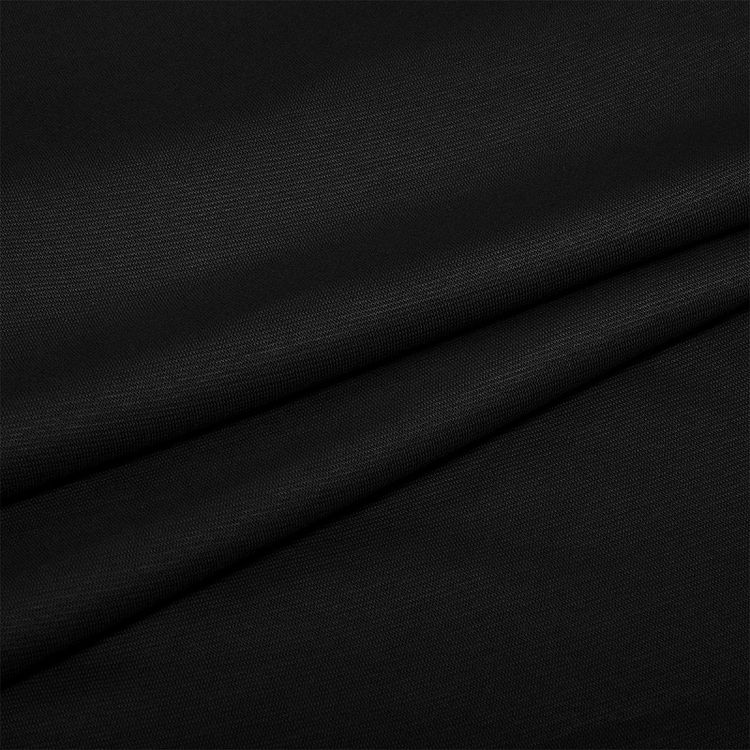 Ткань трикотаж Рибана с лайкрой, 3 м x 170 см, 220 г/м², цвет: черный, TBY — картинка 3