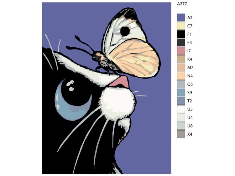 Картина по номерам «Красивая бабочка» — картинка 2