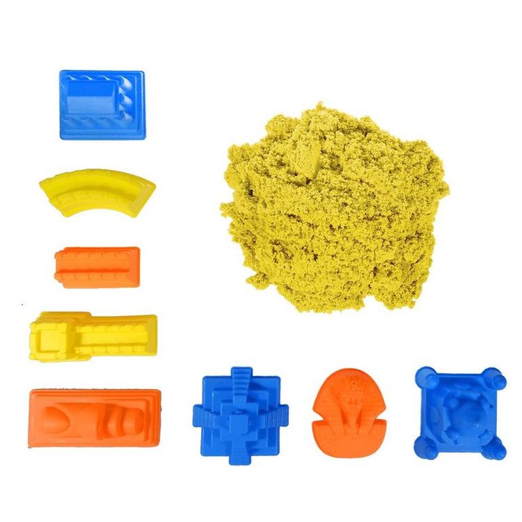 Космический пластичный песок набор «Вокруг света» 2 кг с ароматом банана — картинка 4