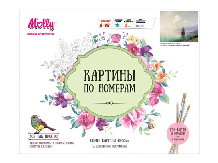 Картина по номерам «Штиль» Ивана Айвазовского — картинка 3