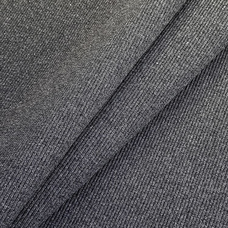 Ткань трикотаж Кашкорсе с лайкрой, 15 м, ширина 120 см, цвет: антрацит, TBY — картинка 2