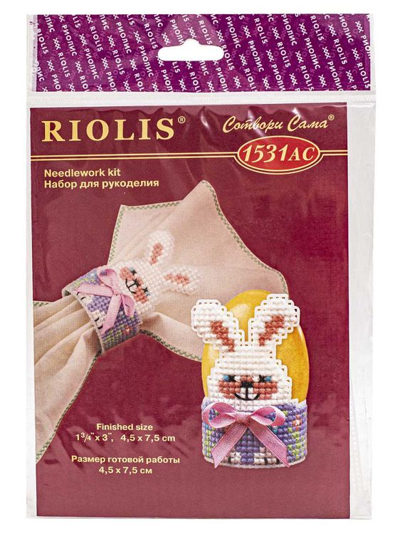 Набор для вышивания «Подставка под яйцо. Зайка» — картинка 4