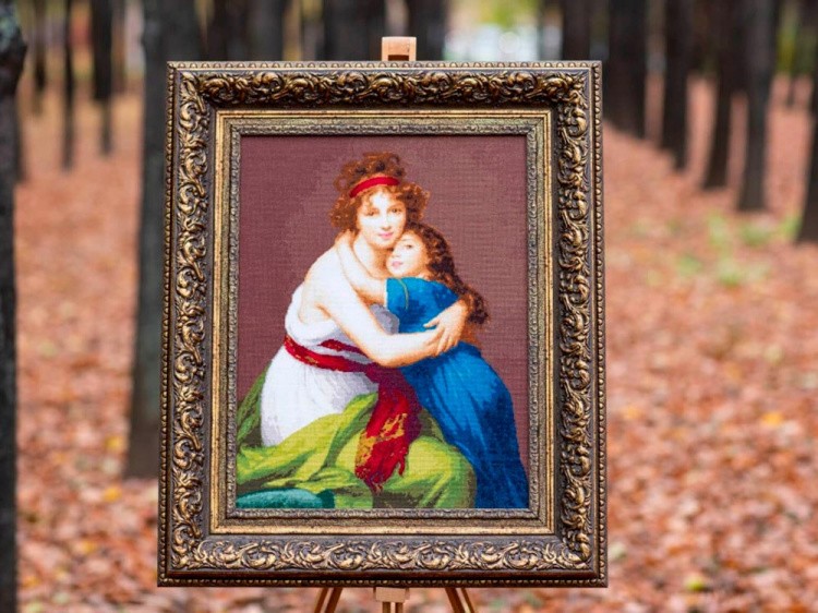 Набор для вышивания «Автопортрет с дочерью» — картинка 4