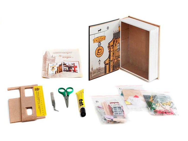 Набор для создания миниатюры (румбокс) «Пражское кафе» — картинка 2