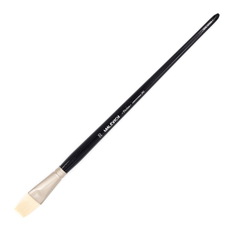 Кисть из синтетики Tician, плоская №20, Малевичъ — картинка 2