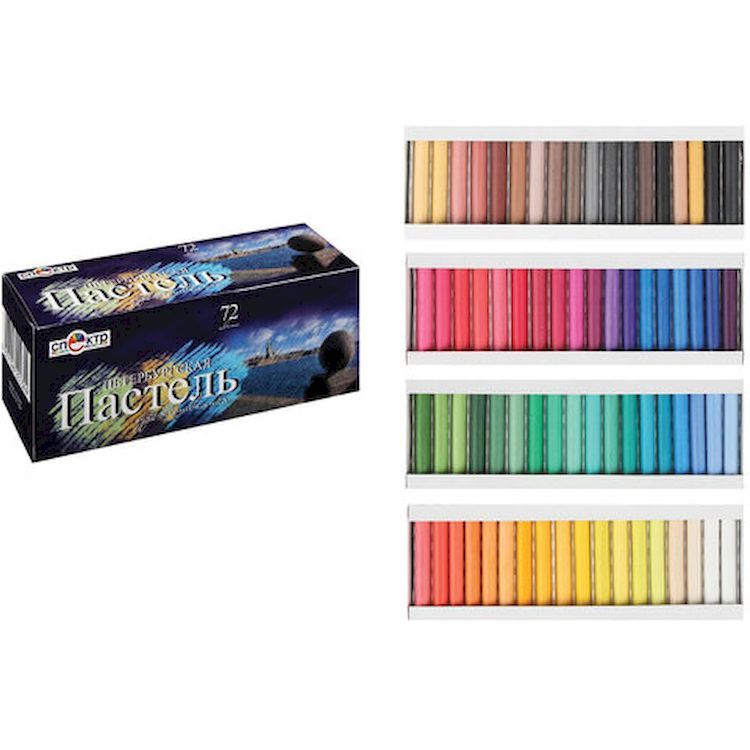 Пастель сухая художественная «Петербургская», 72 цв., круглое сечение, Спектр — картинка 2