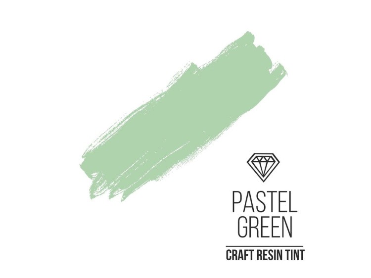 Краситель для смолы и полимеров пастельный зеленый (Pastel Green) 10 мл, CraftResinTint — картинка 2