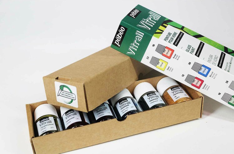 Набор красок Pebeo Vitrail «Открытие» по стеклу и металлу, 6 цв. — картинка 5