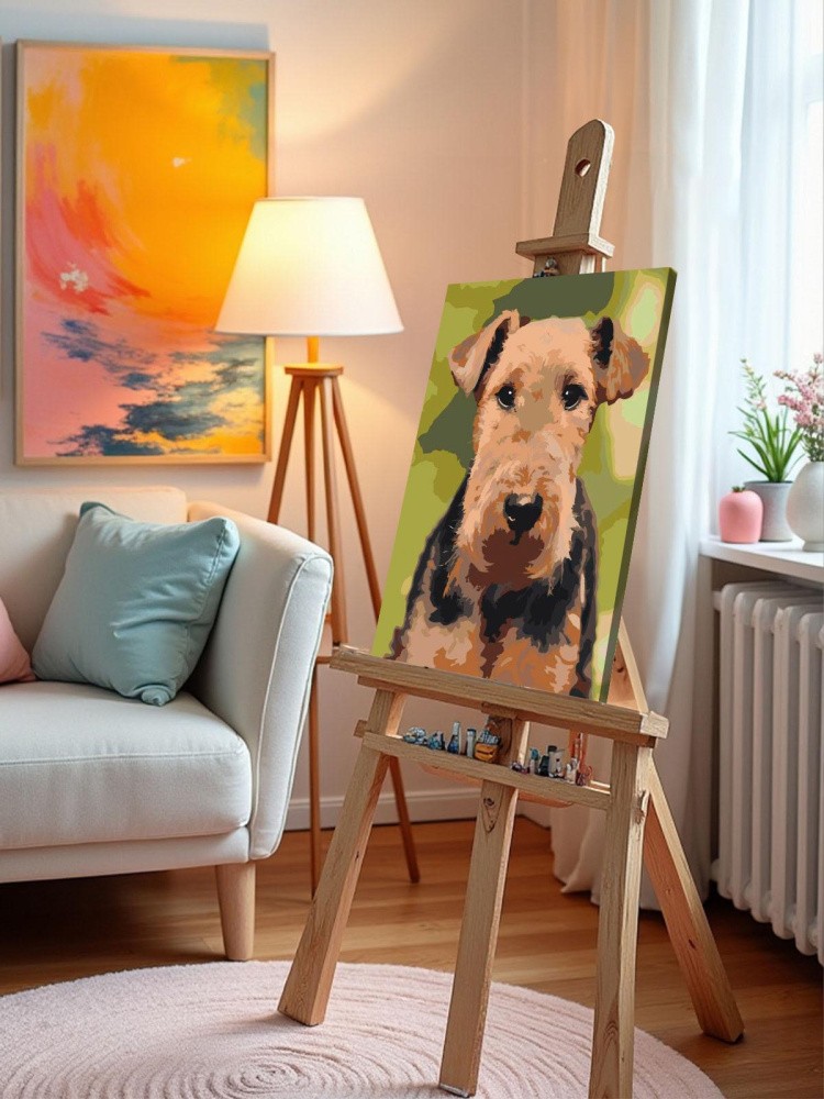 Картина по номерам Собака вельштерьер портрет — картинка 9