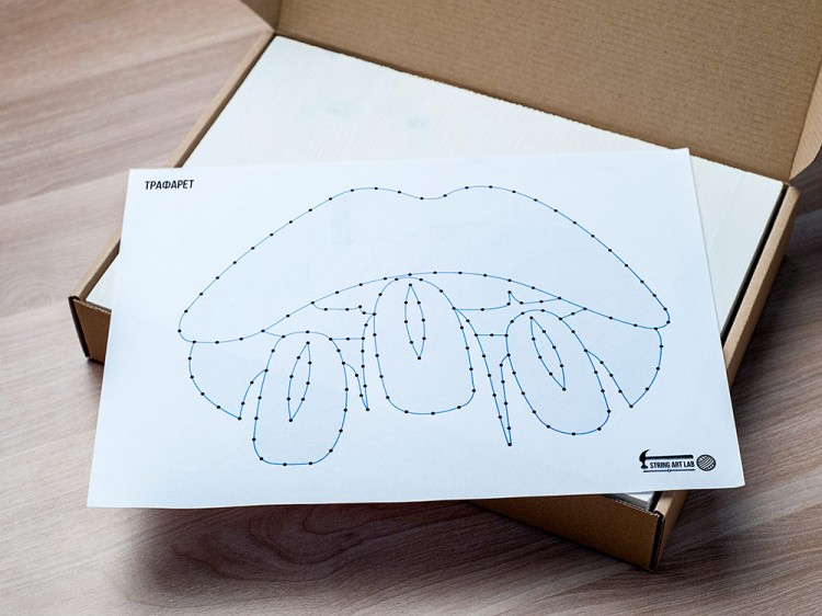 Набор для творчества STRING ART «Губы» — картинка 2