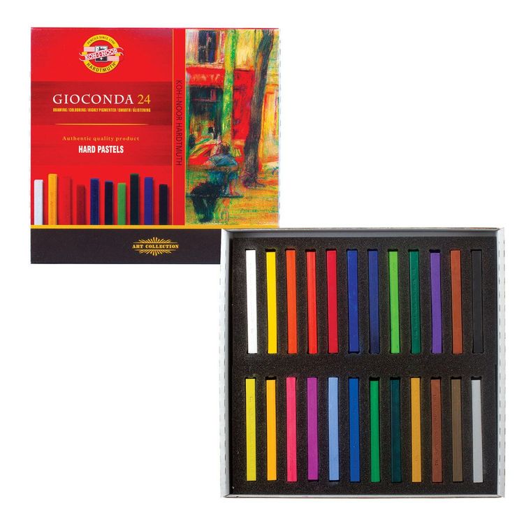 Пастель сухая художественная «Gioconda», 24 цв., квадратное сечение, KOH-I-NOOR — картинка 2