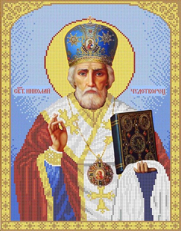 Рисунок на ткани «Святой Николай»