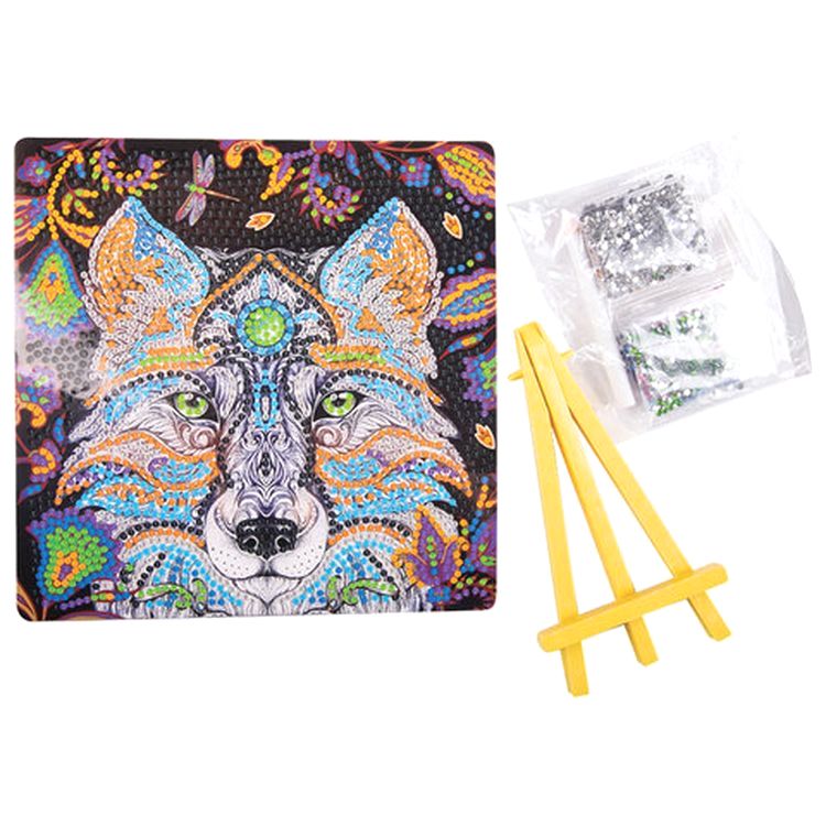 Алмазная вышивка «Ночной волк» — картинка 2