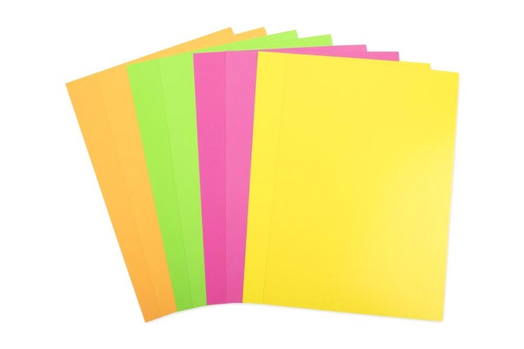 Набор флуоресцентного картона А4, 8 л., 4 цв. — картинка 2