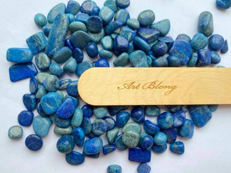 Натуральный камень № 52 Лазурит (фракция 4-15 мм) 90 г, Art Blong — картинка 2