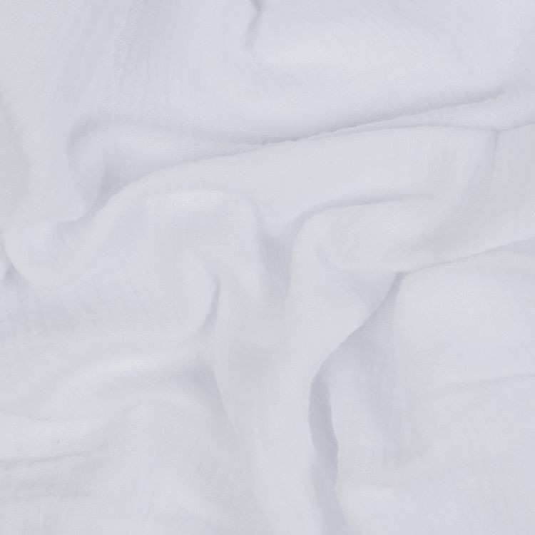 Ткань Муслин, 1 м х 130 см, 125 г/м², цвет: белый, TBY — картинка 3