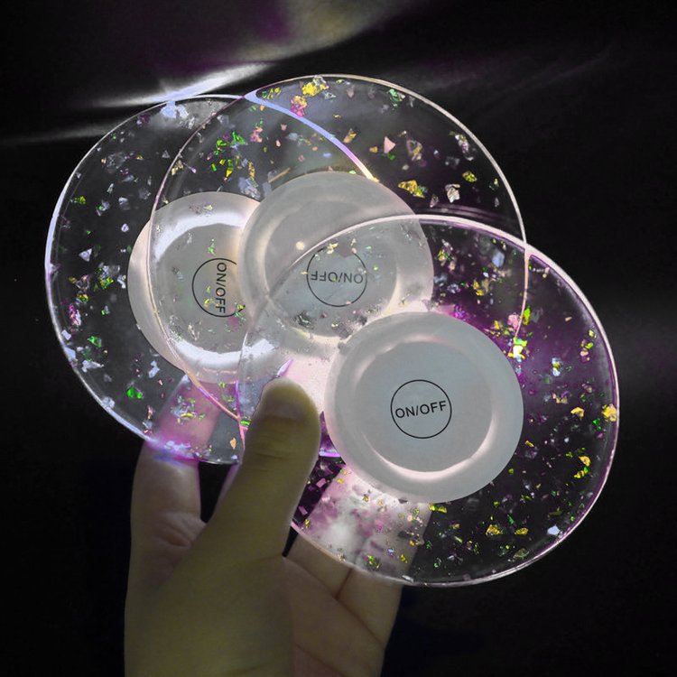 Силиконовый молд - Коастер для подсветки, d 10см, 1 шт. — картинка 4