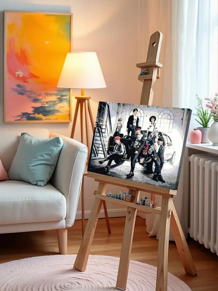 Картина по номерам «Корейская K-POP группа BTS 6» — картинка 10