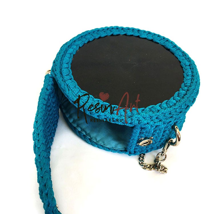 Силиконовый молд для эпоксидной смолы - Заготовка для сумочки d 20 см, 1 шт., ResinArt — картинка 3