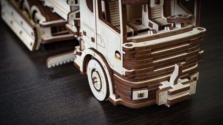 Конструктор из дерева «Снегоуборочная машина», Eco Wood Art — картинка 4