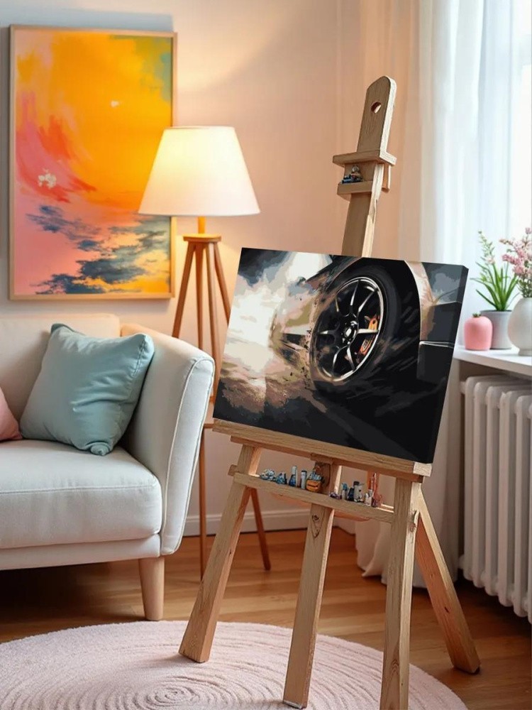 Картина по номерам «Машины: Колесо крупным планом» — картинка 10