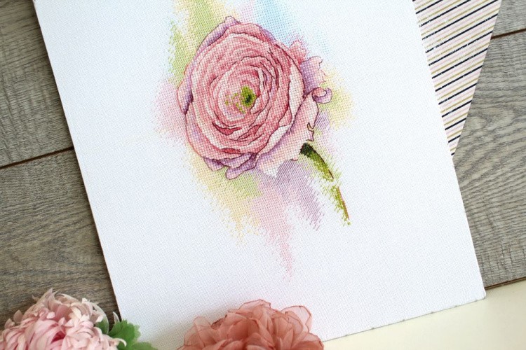 Набор для вышивания «Нежный Ранункулюс» — картинка 2