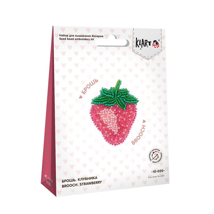 Набор для вышивания «Брошь. Клубника» — картинка 3