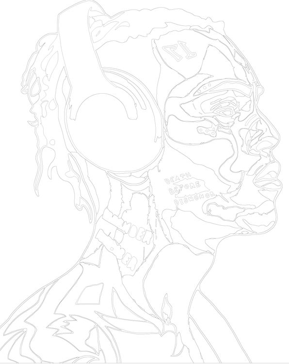 Картина по номерам «XXXTENTACION 1» — картинка 3