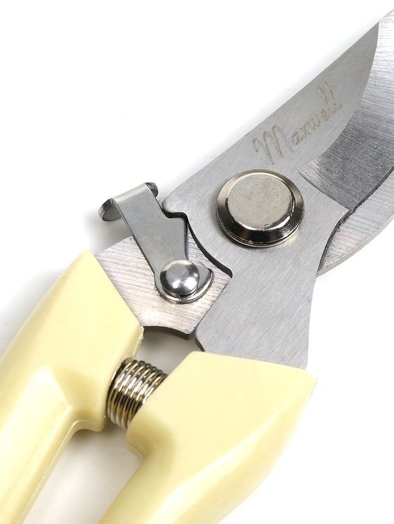 Секатор Maxwell изогнутое лезвие, 55/180 мм, ручки беж. пластик — картинка 7