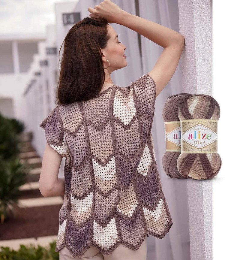 Пряжа ALIZE Diva batik design (3245), мультиколор, 5 шт. по 100 г — картинка 11