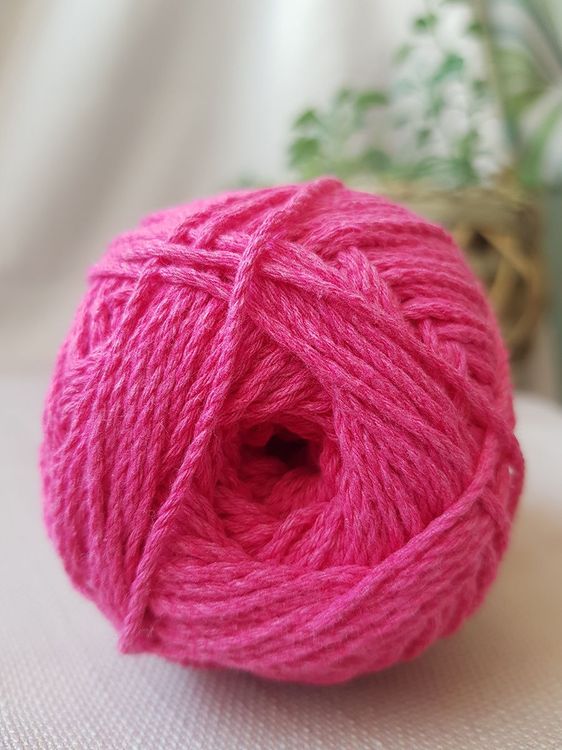 Пряжа Камтекс Мягкий хлопок (190), фуксия, 5 шт. по 100 г — картинка 4