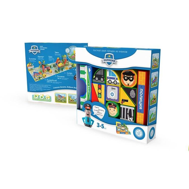 Пластиковые кубики «Полиция» — картинка 2