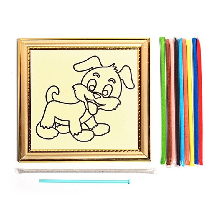 Набор для раскрашивания цветным песком «Черепаха» — картинка 3