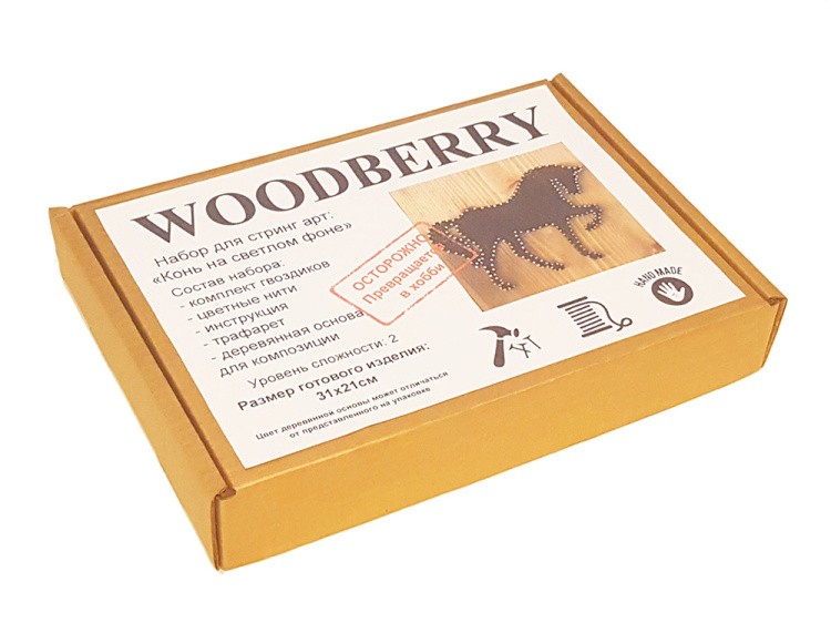 Набор для творчества STRING ART «Конь на светлом фоне» — картинка 3