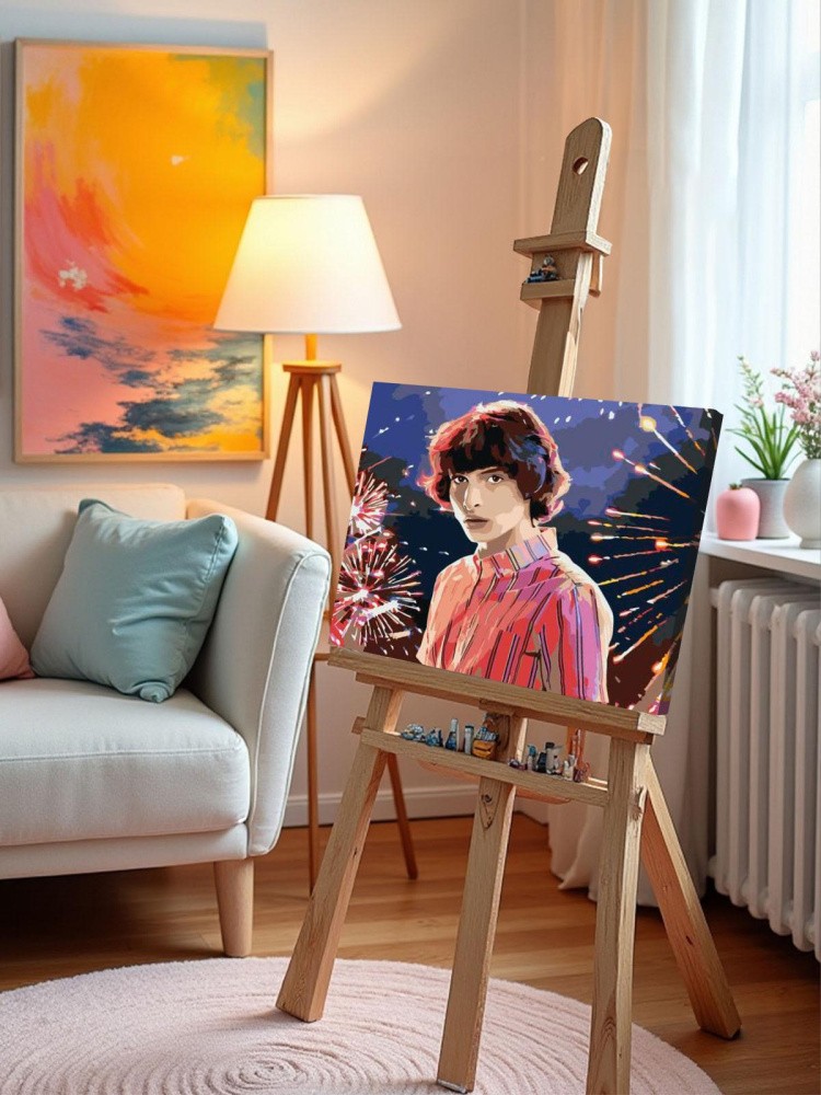 Картина по номерам «Очень странные дела: Майк Уилер - Финн Вулфхард» — картинка 10